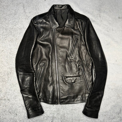 Rick Owens SS17 Stooges Smooth Calf Leather Jacket LCW (fits M)