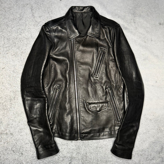 Rick Owens SS17 Stooges Smooth Calf Leather Jacket LCW (fits M)