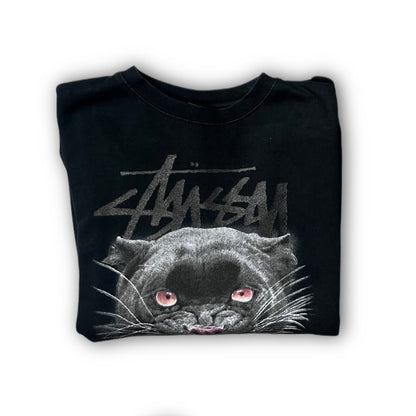 Stussy Black Panther Crewneck Sweatshirt black