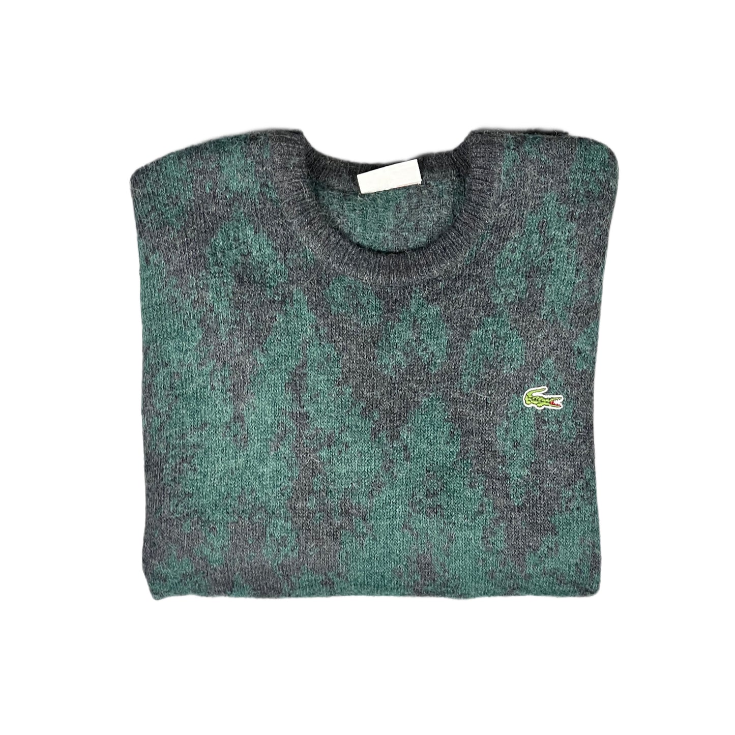 Lacoste Knit Sweater Vintage Chemise 80s "Camo"