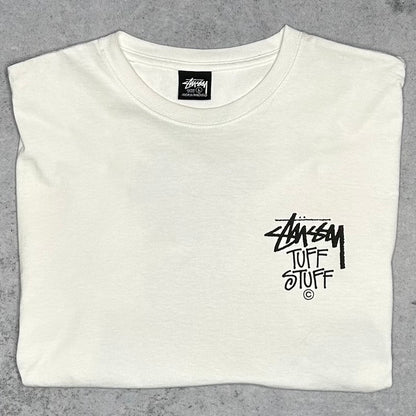 Stüssy Tuff Stuff Graphic Tee Shirt white (L)