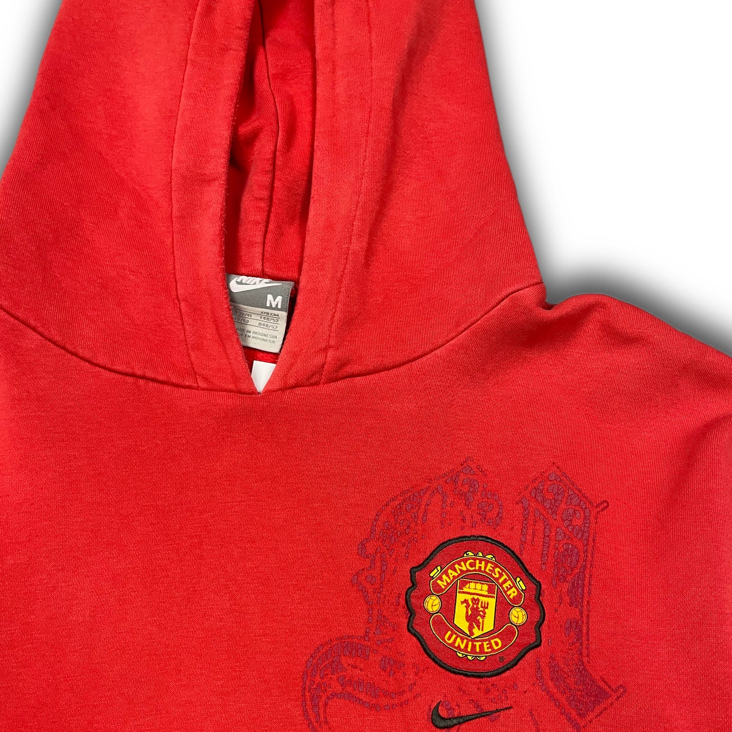 Nike 2007 Man United Hoodie red Vintage