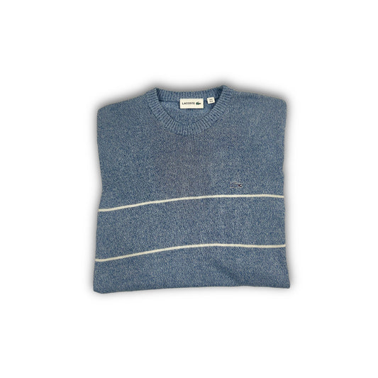 Lacoste Striped Sweater ice blue