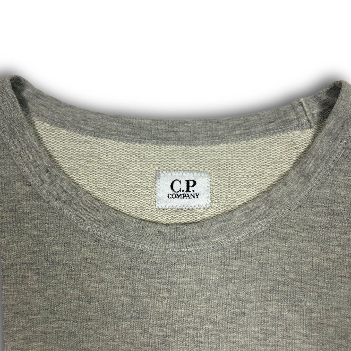 C.P. Company Light Sweater Crewneck with Lens grey