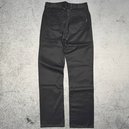 Vintage 90s Straight Pants Made in Italy black (31 fits S)