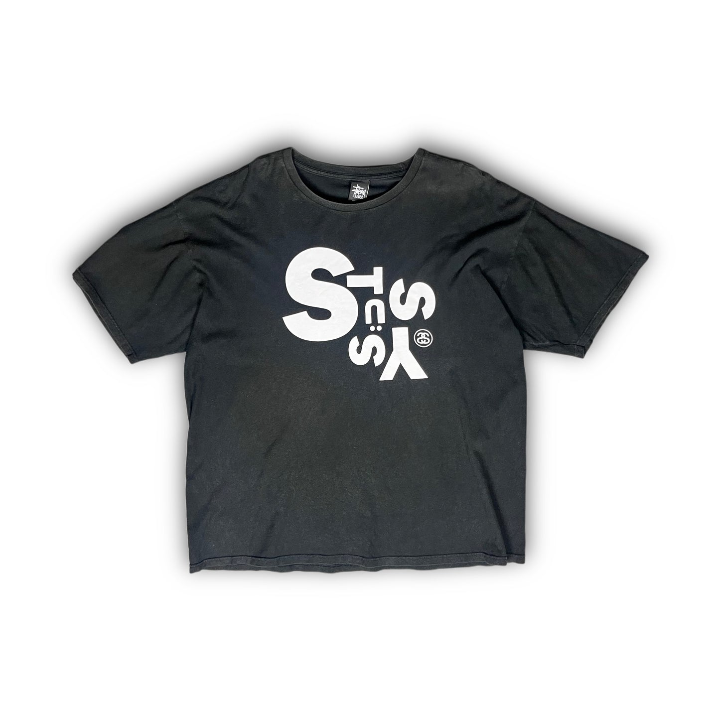 Stüssy Shirt Backprint black Vintage No 4