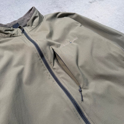 Montbell Japan 00s Shell Track Jacket grey olive (M)