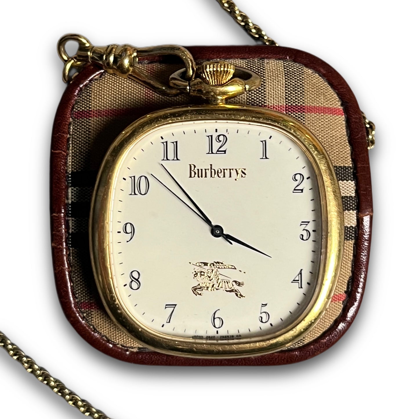 Burberry Vintage Collector's Golden Pocket Watch 80s