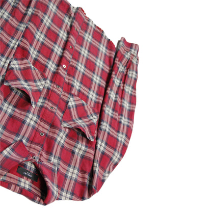 Amiri Distressed Flannel Lumberjack Shirt 