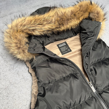 Bomboogie Hooded Fur Puffer Daunenweste Gilet black (L)