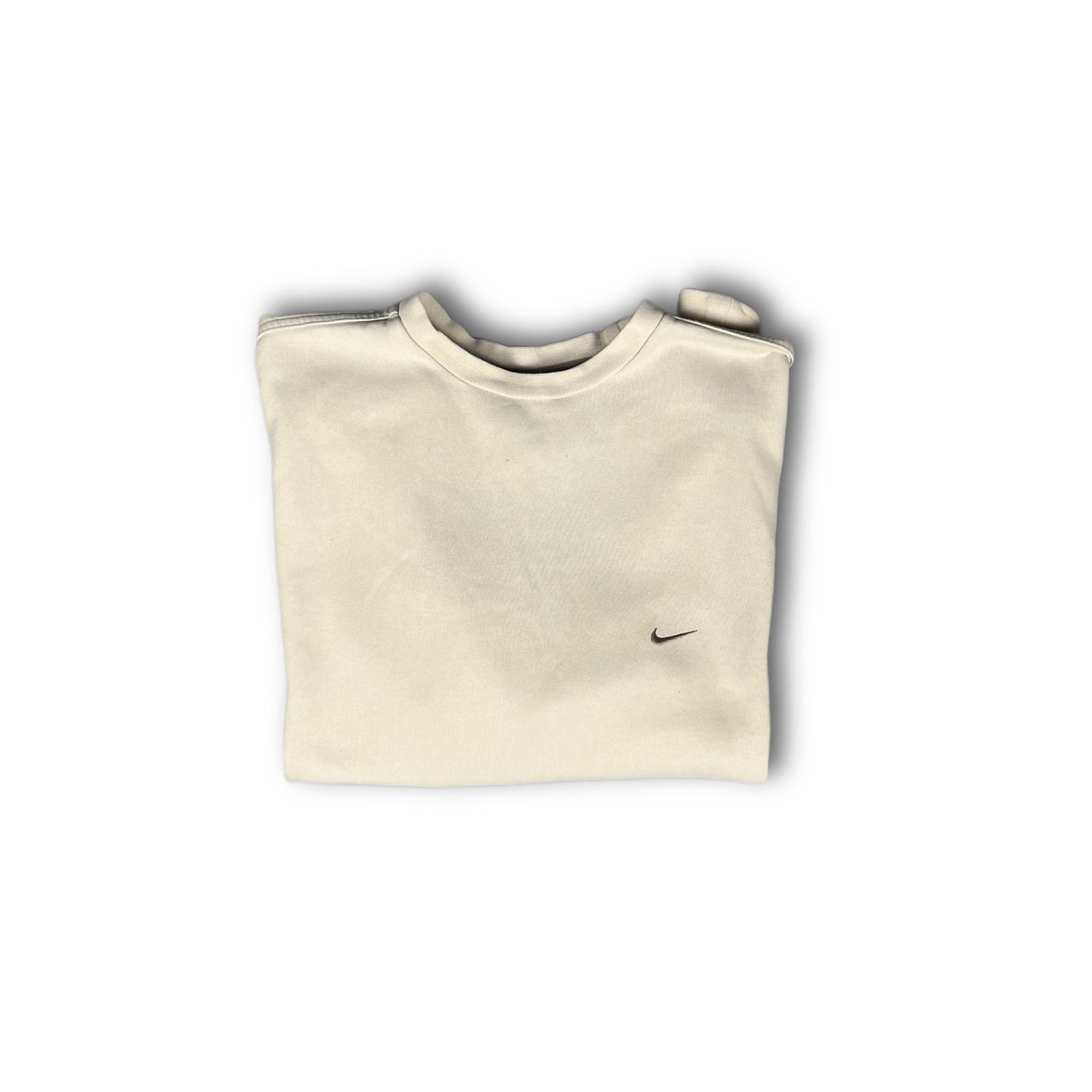 Nike Vintage Sweater creme white brown 00s