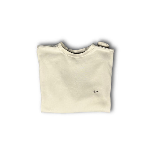 Nike Vintage Sweater creme white brown 00s