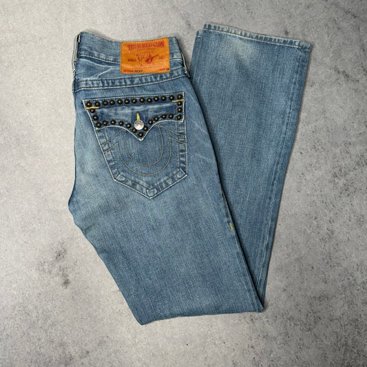 True Religion Rare Ricky Jeans with Metal Studs (fits 32/34)