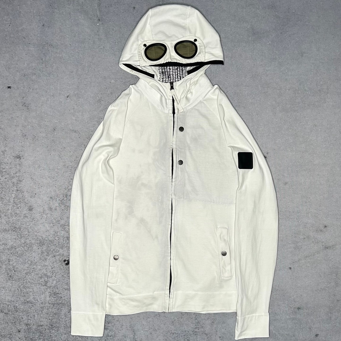 C.P. Company Asia Exclusive Goggle Zip Jacket creme white (fits M)