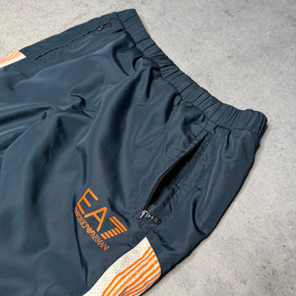 EA7 Emporio Armani Straight Leg Track Pants navy blue (S)