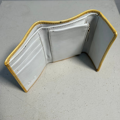 Dolce & Gabbana Vintage Wallet creme gold D&G Metal Logo