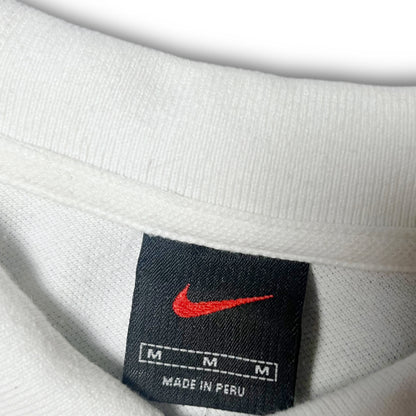 Nike Center Swoosh Poloshirt white Vintage