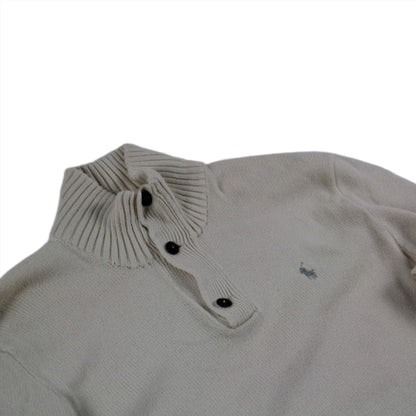 Polo Ralph Lauren Button Up Knit Vintage off white