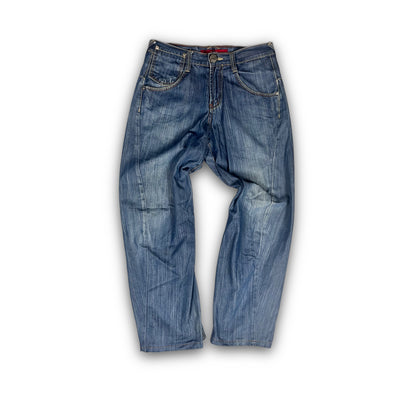 Evisu Genes Jeans Vintage Spell out Back Embroidery