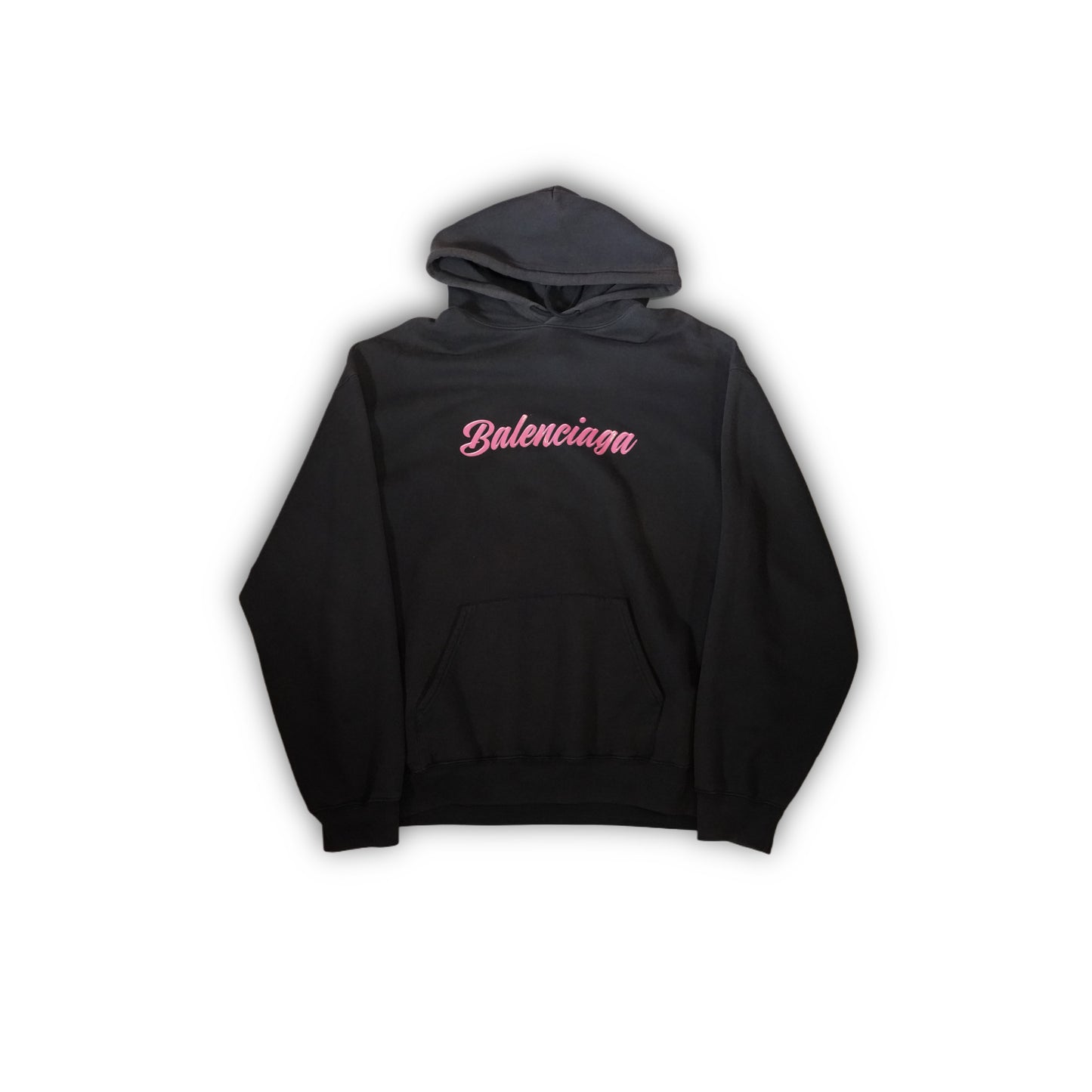 Balenciaga Hoodie black Pink Logo Spellout (XL)