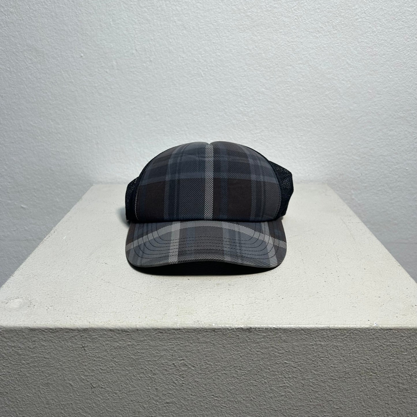 A Bathing Ape BAPE Vintage OG Plaid Trucker Cap brown black
