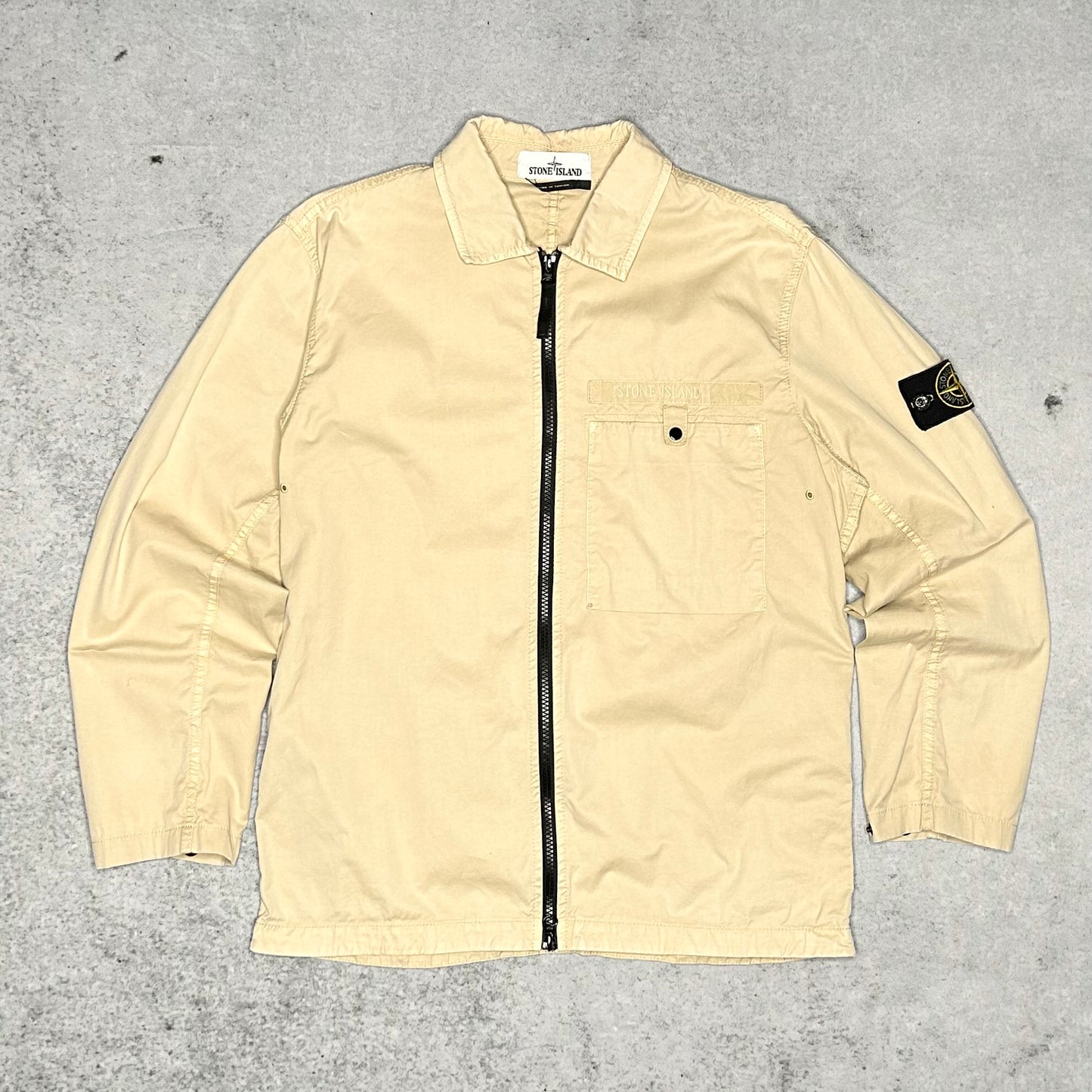 Stone Island Zip Jacket Overshirt beige (S)