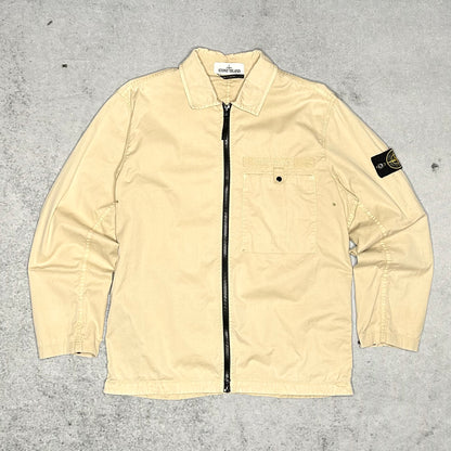 Stone Island Zip Jacket Overshirt beige (S)