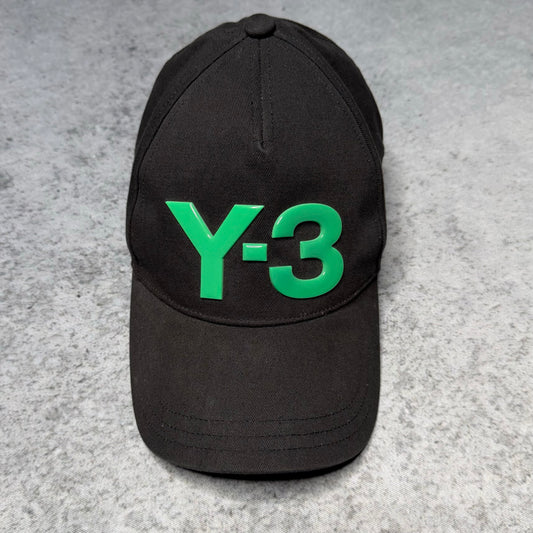 Y-3 Cap Big Logo black green
