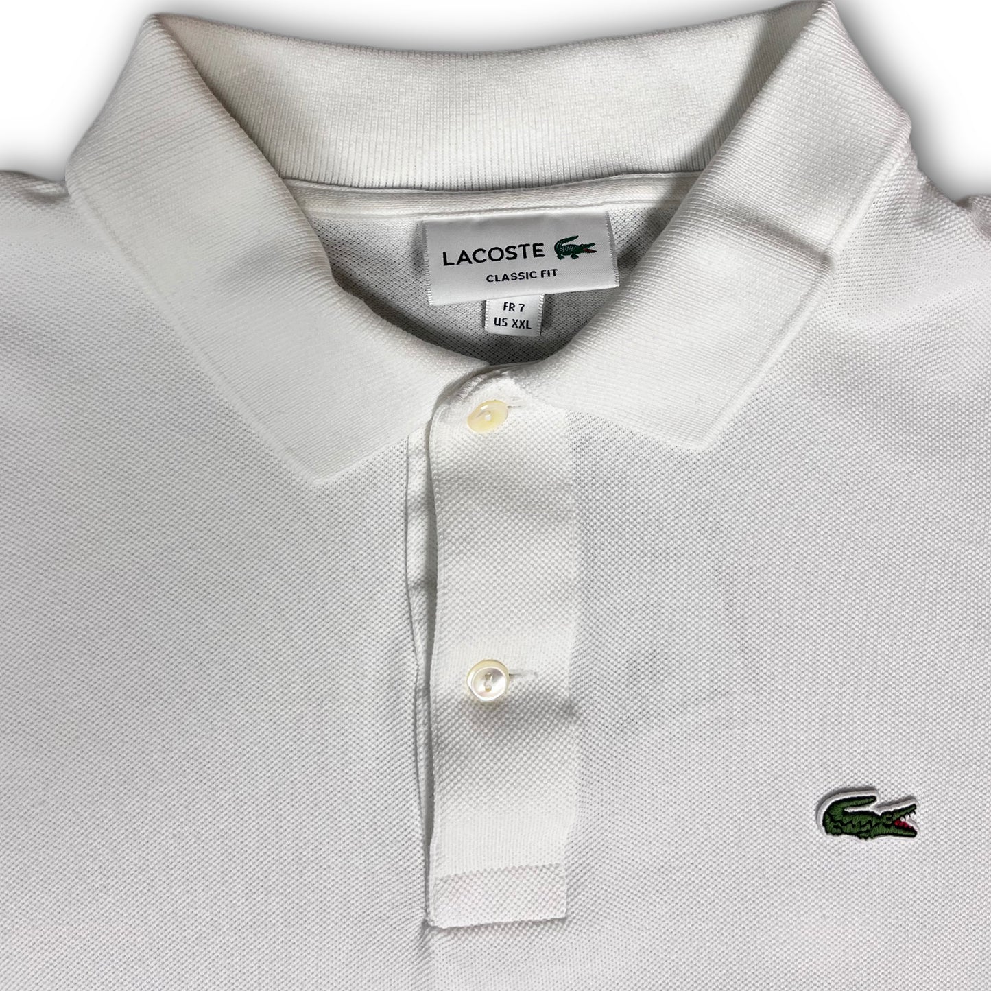 Lacoste Classic L1212 Poloshirt like new white