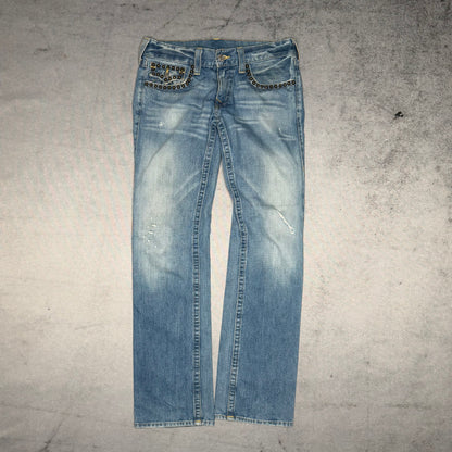 True Religion Rare Ricky Jeans with Metal Studs (fits 32/34)