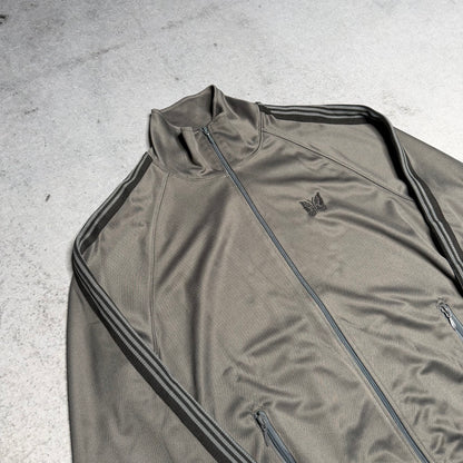 Needles Japan Poly Smooth Track Jacket Grey Black (XL)