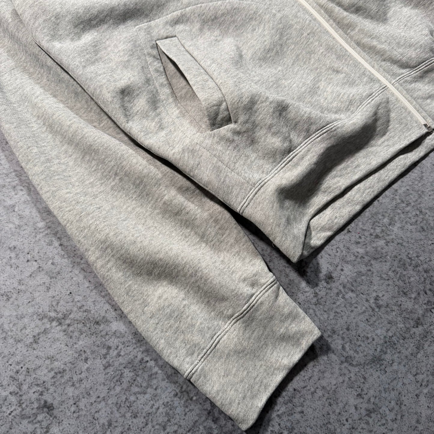 Comme des Garçons PLAY Zip Hoodie Double Heart Logo grey (XXL)