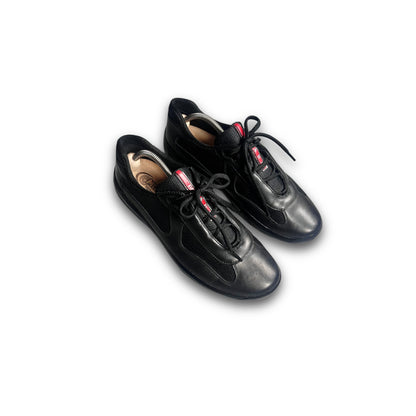 Prada Americas Cup Sneaker Triple 2000s black