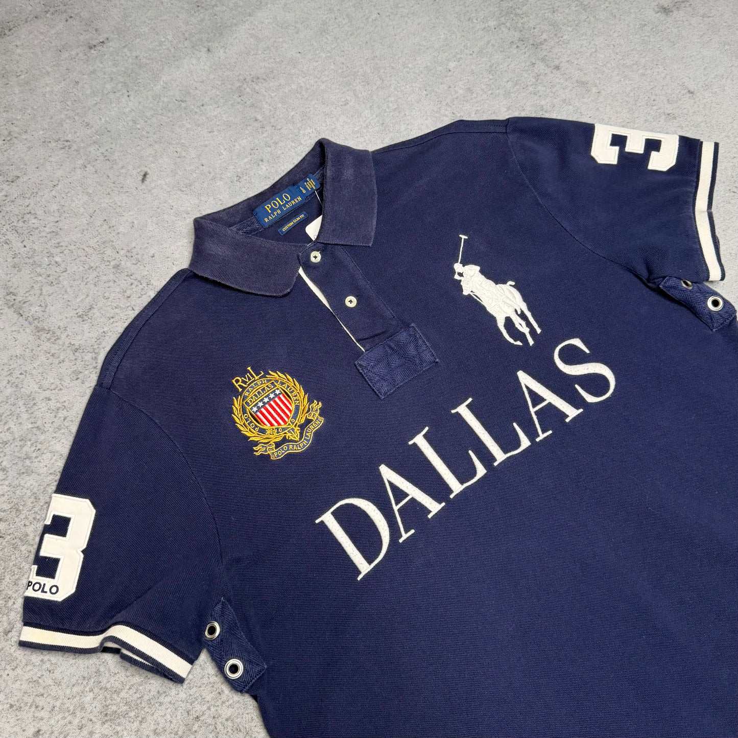 Polo Ralph Lauren Big Pony Polo Shirt DALLAS Chief Keef RARE ASF (L)
