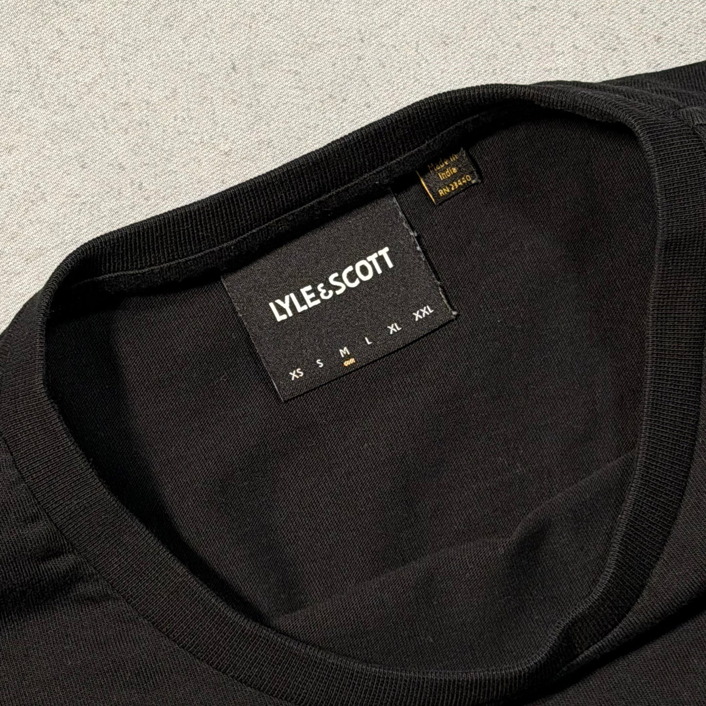 Lyle & Scott Casual Longsleeve Shirt black (M)