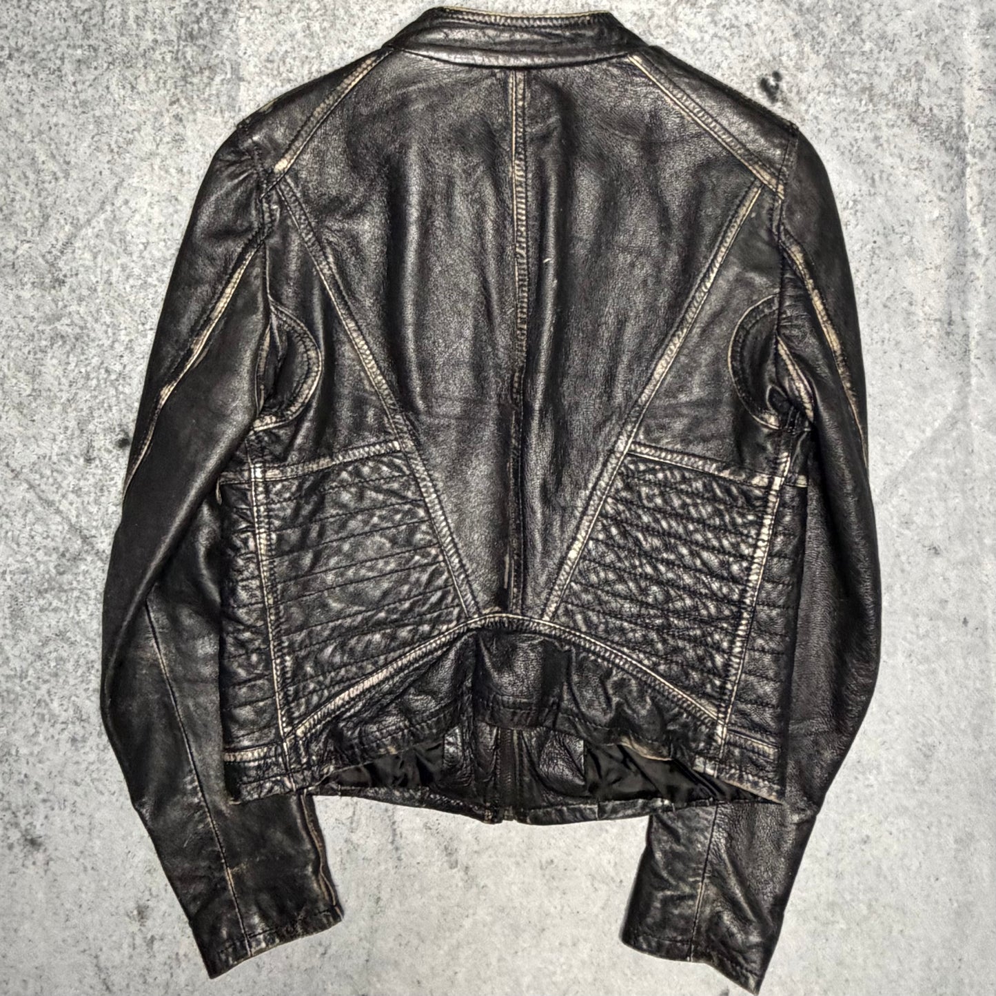 Sandro Ferrone Vintage Biker Leather Jacket (M/Wmns)