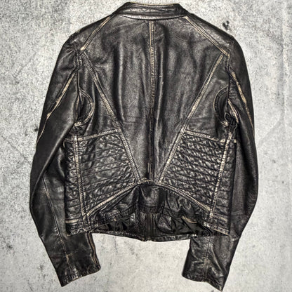 Sandro Ferrone Vintage Biker Leather Jacket (M/Wmns)