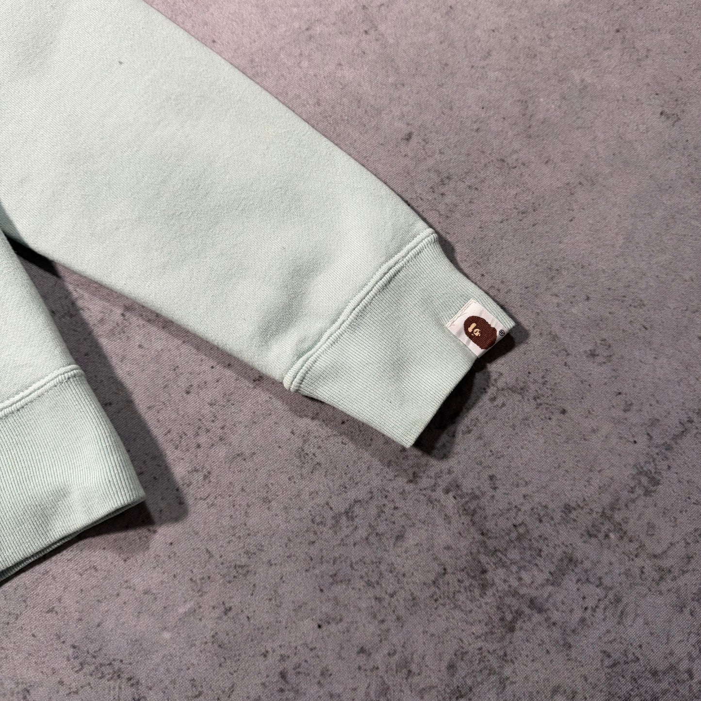 BAPE Y2K College Split Ape Logo Full Zip Hoodie (S fits XS)