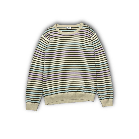Lacoste Sweater Vintage Pastel Colour Stripes