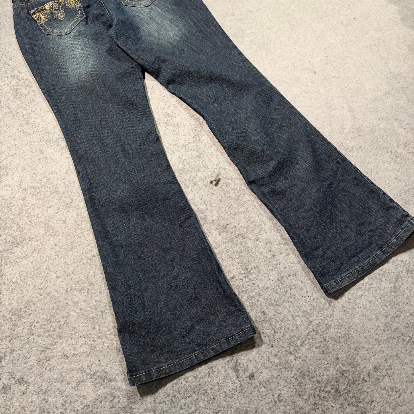 Rozali Y2K Low Waist Bootcut Jeans Womens (M)