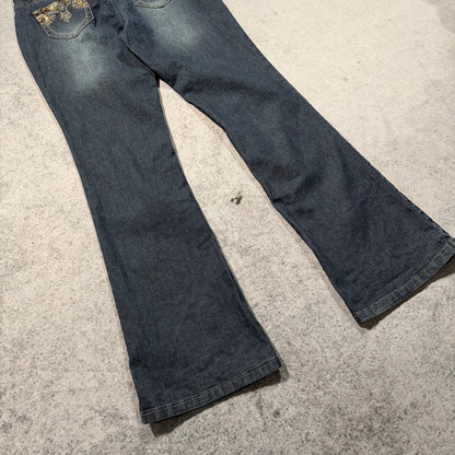 Rozali Y2K Low Waist Bootcut Jeans Womens (M)