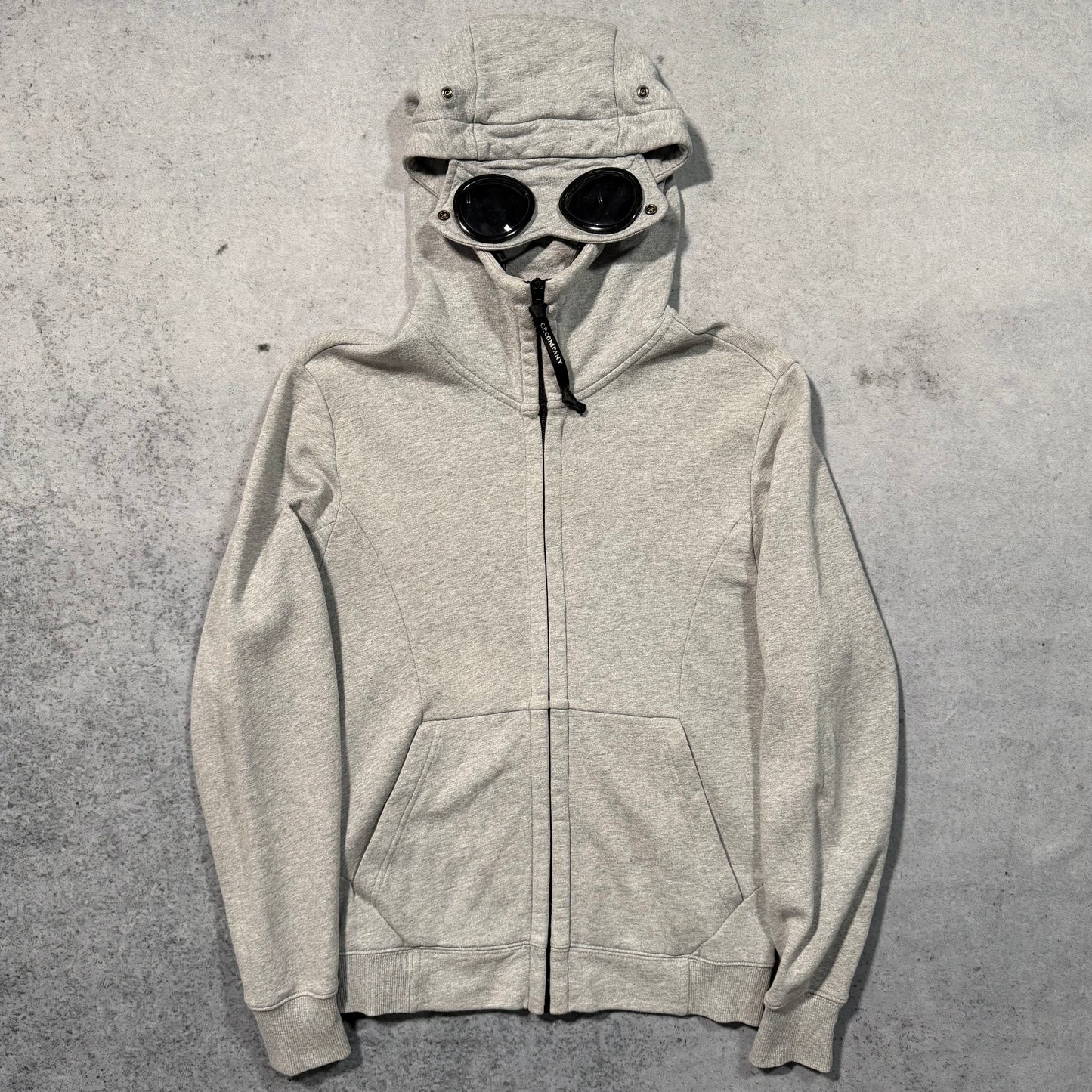 C.P. Company Goggle Full Zip Hoodie grey (XS)