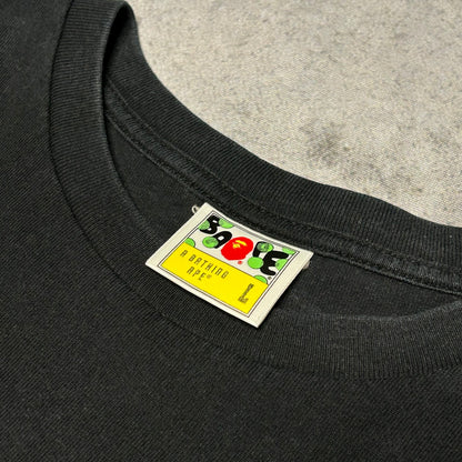 BAPE Double Tiger T Shirt black w/ Arabic Font Backprint (L)