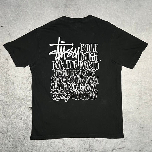Stüssy California Grown Pigment Dyed T-Shirt Black (L fits XL)