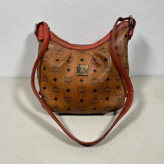 MCM Vintage Hobo Hand Bag „Visetos“ cognac Monogram