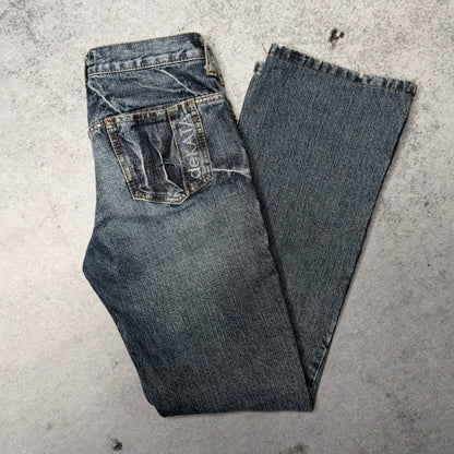 Dakata Y2K Low Rise Bootcut Denim w/ Rinestones (29/32)