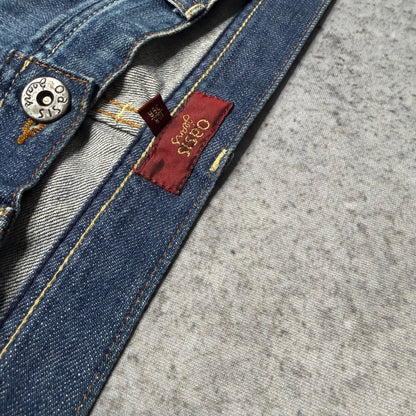 Oasis Y2K Distressed Low Rise Bootcut Denim (30/32)