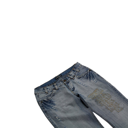 Dolce Gabbana Vintage Embroidered Jeans Women