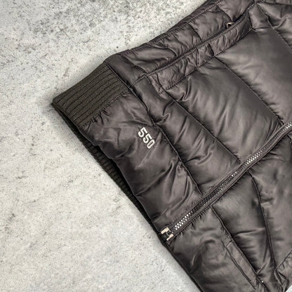 The North Face Nuptse 550 Womens Hooded Puffer Gilet Weste black (S)