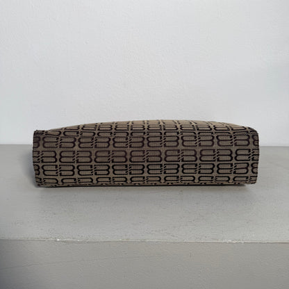 Balenciaga Vintage BB Monogram Canvas Clutch (Large Size)